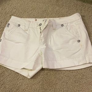 White Miss Me shorts
